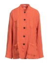 Massimo Alba Woman Shirt Orange Size L Linen