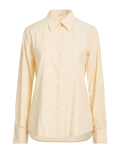 Massimo Alba Woman Shirt Pastel Yellow Size M Cotton