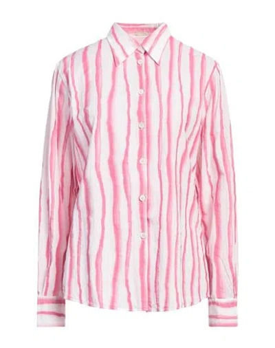 Massimo Alba Woman Shirt Pink Size M Cotton