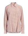 Massimo Alba Woman Shirt Salmon Pink Size L Cotton, Silk In Pink