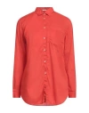 Massimo Alba Woman Shirt Tomato Red Size Xs Cotton