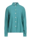 Massimo Alba Woman Shirt Turquoise Size S Viscose, Cotton In Blue