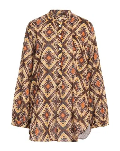 Massimo Alba Woman Shirt Yellow Size M Cotton