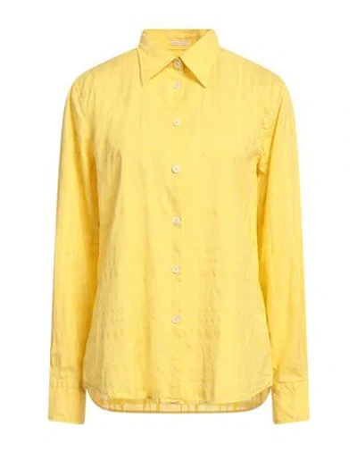 Massimo Alba Woman Shirt Yellow Size Xl Cotton