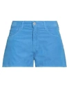 Massimo Alba Woman Shorts & Bermuda Shorts Azure Size 27 Cotton In Blue