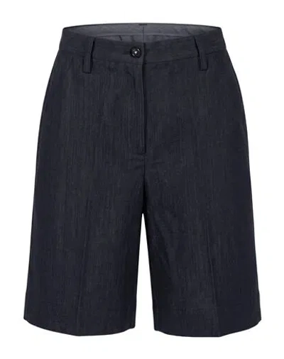 Massimo Alba Woman Shorts & Bermuda Shorts Black Size 2 Linen
