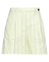Massimo Alba Woman Shorts & Bermuda Shorts Light Green Size 2 Cotton, Silk In Green
