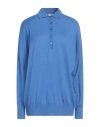 Massimo Alba Woman Sweater Azure Size S Cashmere In Blue