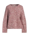 Massimo Alba Woman Sweater Brick Size Xl Cotton In Red