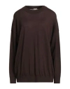 Massimo Alba Woman Sweater Chocolate Brown Size L Wool