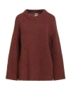 Massimo Alba Woman Sweater Chocolate Brown Size L Wool