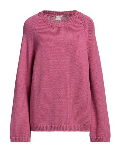 Massimo Alba Woman Sweater Fuchsia Size L Wool In Pink