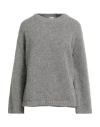 Massimo Alba Woman Sweater Grey Size L Wool, Polyamide