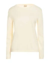 Massimo Alba Woman Sweater Ivory Size S Cotton, Cashmere In Neutral