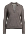 Massimo Alba Woman Sweater Khaki Size S Linen, Cashmere In Beige