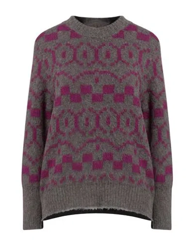 Massimo Alba Woman Sweater Lead Size S Cashmere In Grey