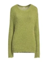 Massimo Alba Woman Sweater Light Green Size S Silk, Cashmere In Green