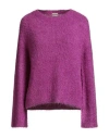 Massimo Alba Woman Sweater Mauve Size Xs Silk, Cashmere In Purple