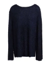 Massimo Alba Woman Sweater Midnight Blue Size L Silk, Cashmere