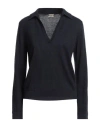 Massimo Alba Woman Sweater Midnight Blue Size S Linen, Cashmere In Blue