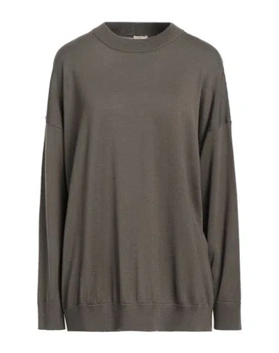Massimo Alba Woman Sweater Military Green Size M Wool