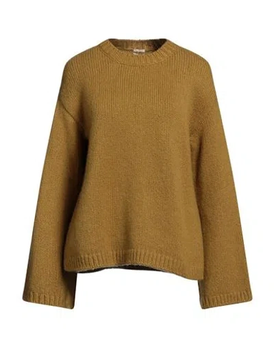 MASSIMO ALBA MASSIMO ALBA WOMAN SWEATER MUSTARD SIZE L WOOL, CASHMERE