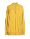 Massimo Alba Woman Sweater Ocher Size M Cashmere In Yellow