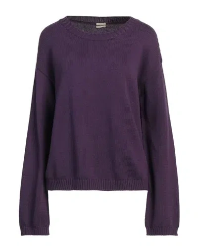Massimo Alba Woman Sweater Purple Size L Cotton