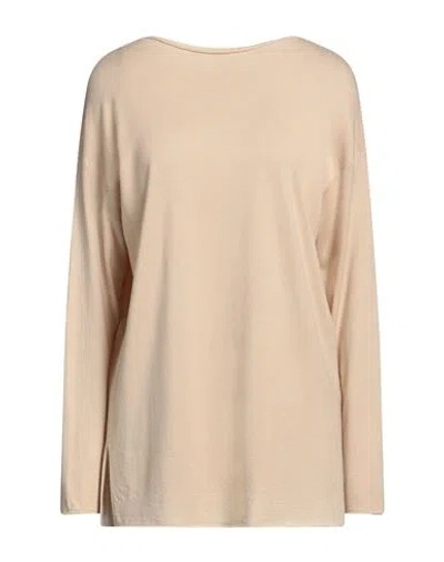 Massimo Alba Woman Sweater Sand Size Xl Cashmere In Beige