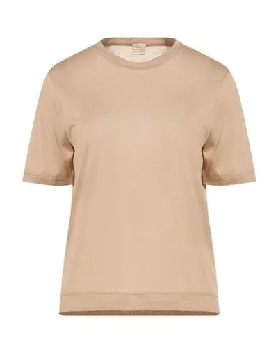 Massimo Alba Woman T-shirt Beige Size M Cotton, Silk In Pink