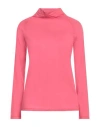 Massimo Alba Woman T-shirt Coral Size M Cotton, Cashmere In Red