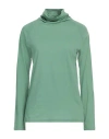 Massimo Alba Woman T-shirt Green Size S Cotton, Cashmere In Green
