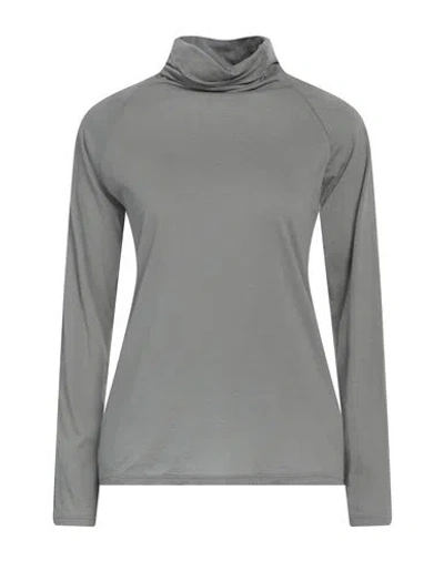 Massimo Alba Woman T-shirt Grey Size L Cotton, Cashmere In Grey