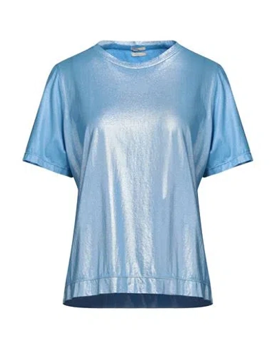 Massimo Alba Woman T-shirt Light Blue Size S Cotton