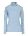 Massimo Alba Woman T-shirt Sky Blue Size Xxl Cotton, Cashmere