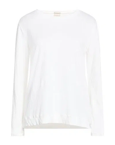 Massimo Alba Woman T-shirt White Size Xl Linen, Cotton