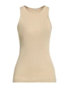 Massimo Alba Woman Tank Top Beige Size M Cotton