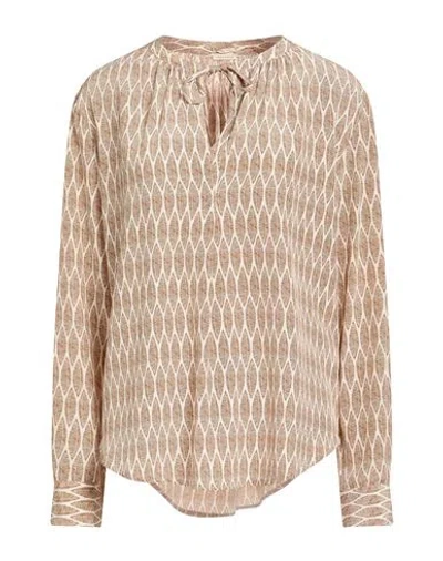 Massimo Alba Woman Top Brown Size L Silk