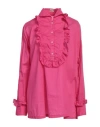 Massimo Alba Woman Top Fuchsia Size M Cotton In Pink