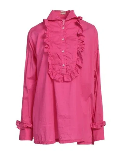 Massimo Alba Woman Top Fuchsia Size M Cotton In Pink