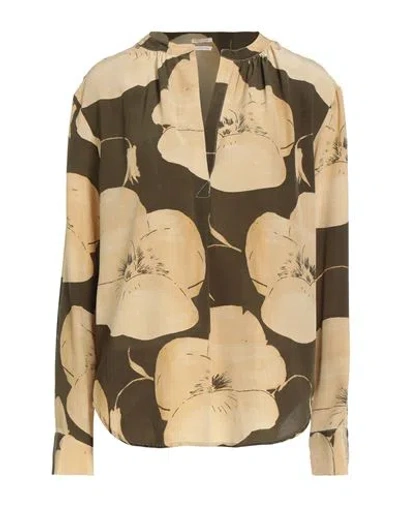 Massimo Alba Woman Top Military Green Size M Silk