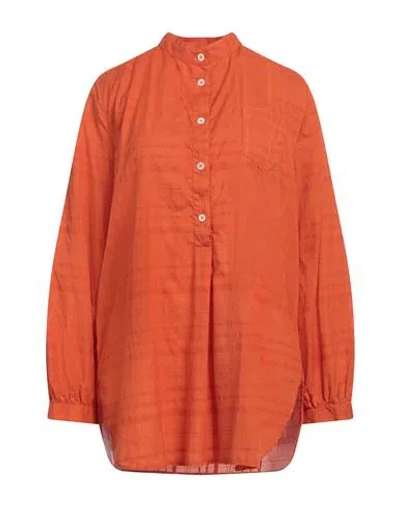 Massimo Alba Woman Top Orange Size M Cotton