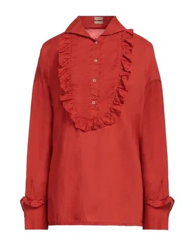 Massimo Alba Woman Top Tomato Red Size M Cotton