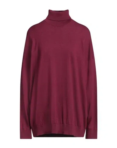 Massimo Alba Woman Turtleneck Garnet Size M Wool In Red