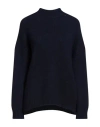 Massimo Alba Woman Turtleneck Midnight Blue Size S Wool, Cashmere