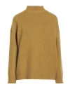 Massimo Alba Woman Turtleneck Military Green Size Xl Wool, Cashmere