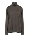 Massimo Alba Woman Turtleneck Military Green Size S Wool
