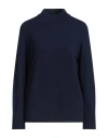 Massimo Alba Woman Turtleneck Navy Size L Cashmere In Navy