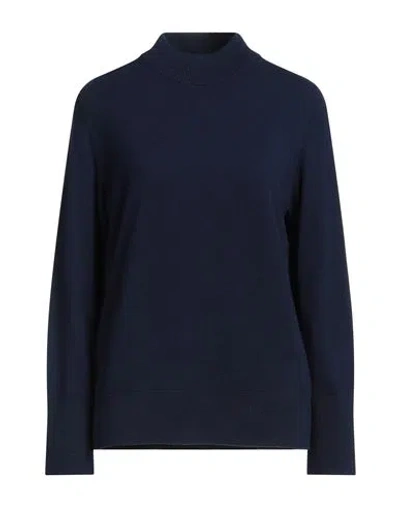 Massimo Alba Woman Turtleneck Navy Size L Cashmere In Blue