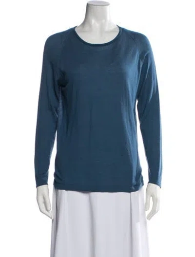 Pre-owned Massimo Alba Wool Crew Neck Sweater In Blue